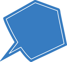 blue speech bubble