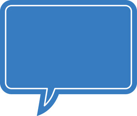 blue speech bubble