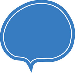 blue speech bubble