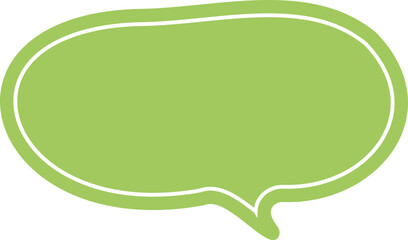 Fototapeta premium green speech bubble