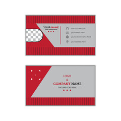 Business card design print professional Corporate Creative simple Double-sided Minimalist landscape orientation.