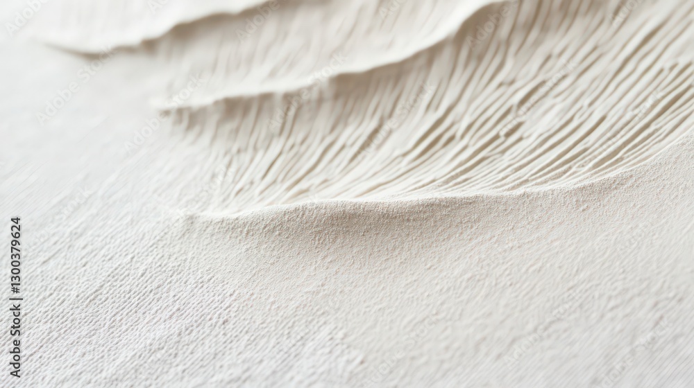 Poster intricate wave-like patterns in fine white powder for artistic applications