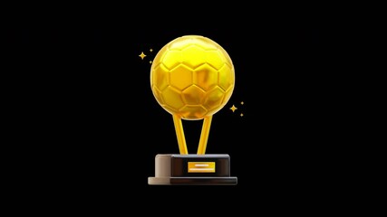 Golden Soccer Trophy