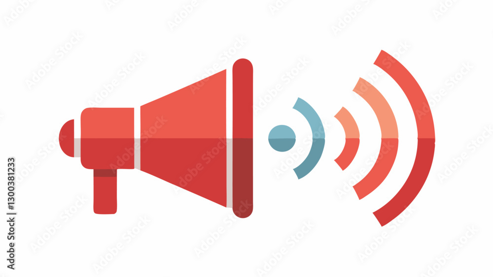 Aufkleber volume control a speaker icon where different levels the volume of biased news with indicators showi