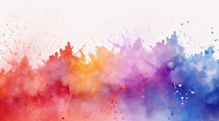 Vibrant watercolor burst background for artistic designs and creative projects
