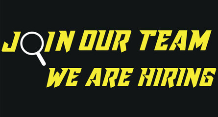  WEe are hiring, join our team vector icon
