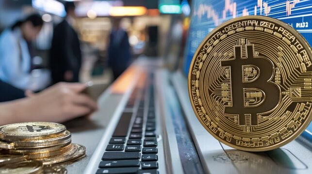 Cryptocurrency and Cross-Border Transactions - A glowing digital currency ecosystem enabling instant cross-border payments with blockchain security.