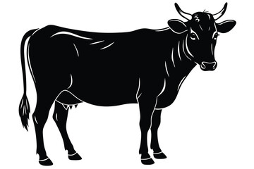Cow Silhouette Clipart
