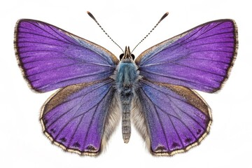  Purple hairstreak butterfly Isolated on white background