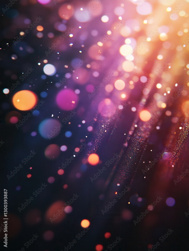Aufkleber prism light leak texture for photo overlay and effect. lens flare in abstract background. bokeh effe