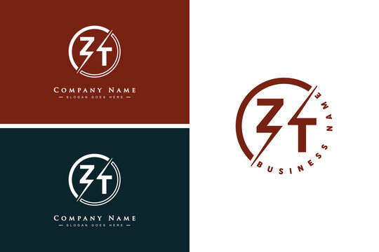 ZT Vector Logo Template - Simple Icon for Initial Letter Z and T Monogram