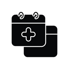 Obraz premium Calander Icon vector stock illustration