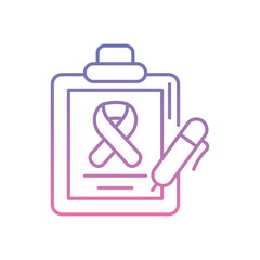 Cancer Report Icon vector stock illustration