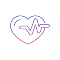 ECG Icon vector stock illustration