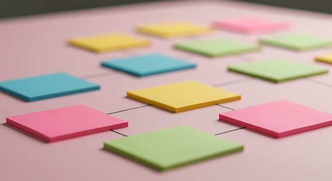 Strategic plan flowchart, with interconnected goals, objectives, and action steps, structured and systematic approach of strategic planning
