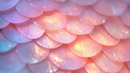 Iridescent Pastel Scales Texture Background