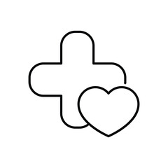 Medical Cross Icon vector stock illustration