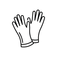 Medical Gloves Icon vector stock illustration