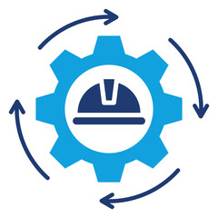 Automation Flat Blue Icon
