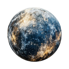 Explore the cosmic beauty of distant planet surfaces highlighting textures and color variations, cut out