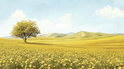 Obraz premium Soft Light Over Sun Drenched Field with Gentle Textures