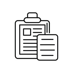 Medical Clipboard Icon vector stock illustration