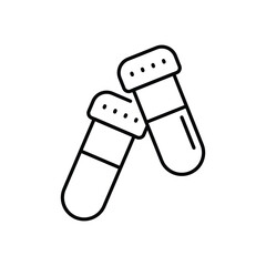 Test Tube Icon vector stock illustration