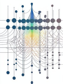 Technical diagram of a neural network architecture for deep learning applications, deep learning, neural network design