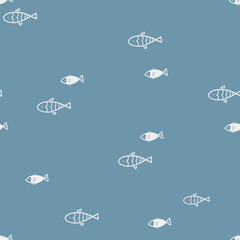 scandi pattern with sea and fish