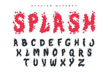 Vector of the fire alphabet A-z and symbols