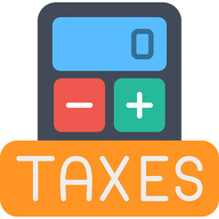 Fototapeta premium Tax Calculate Icon