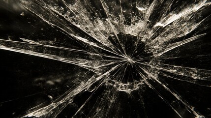 Obraz premium Bright Macro Reflection on Glass Surface