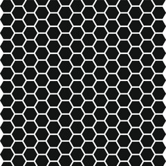 Honeycomb Geometric Pattern Silhouette, Seamless Beecomb Pattern, Geometric Hexagon Pattern Illustration