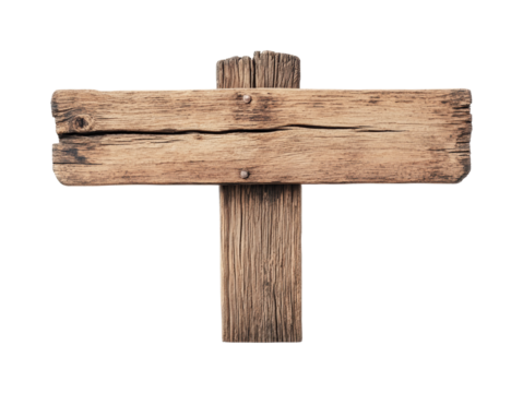 Rustic wooden sign for outdoor decor and creative projects in natural settings, cut out