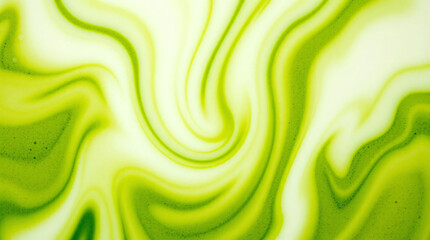 Green tea matcha mixing with milk texture background Food and drink close up