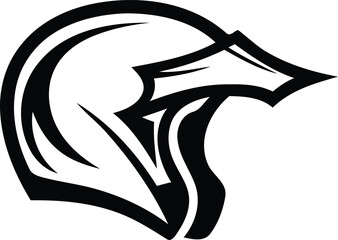 Obraz premium Modern and stylized motorcycle helmets silhouette vector art, stylized motorcycle helmets line art vector, stylized motorcycle helmets vector icon design