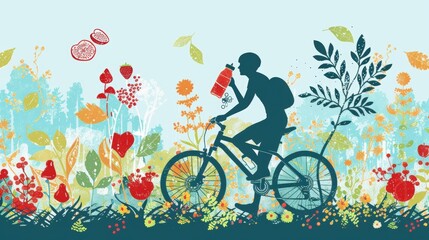 Promoting Healthy Lifestyle Choices With Cycling, Hydration, Jogging, and Nutritious Eating for a Strong Heart