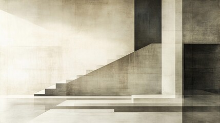 Modern Concrete Staircase Interior