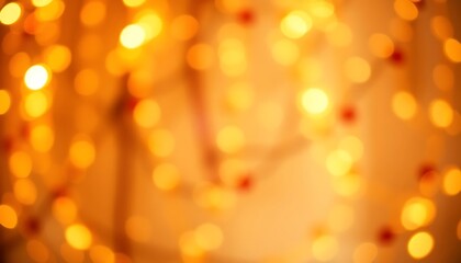 Obraz premium Out of focus warm lights and bokeh in an abstract background