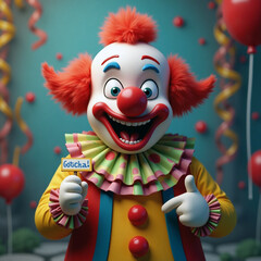 April fools day. April 1st. Fools. Mask of laughter and smiles. Joy and jokes