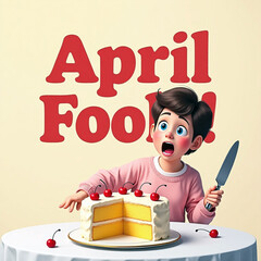 April fools day. April 1st. Fools. Mask of laughter and smiles. Joy and jokes