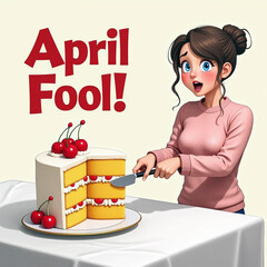 April fools day. April 1st. Fools. Mask of laughter and smiles. Joy and jokes