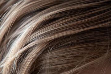 Naklejka premium A close-up shot of a woman's blonde hair, ideal for beauty or lifestyle use