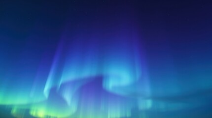 Fototapeta premium Observing the Northern Lights Displaying Its Beautiful Colors in the Night Sky