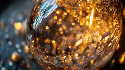 A close-up view of a glass of wine, ideal for use in food and beverage, lifestyle or luxury contexts