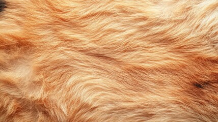 Fototapeta premium Light Brown Animal Fur Texture Close-Up