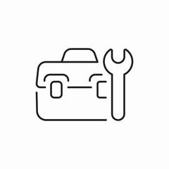 Toolbox repair kit icon vector sign