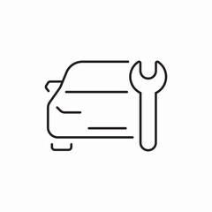 Car repair service icon vector sign