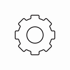Gear settings mechanical icon vector sign