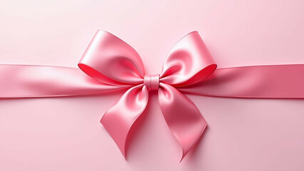 pink silk ribbon bow womens day